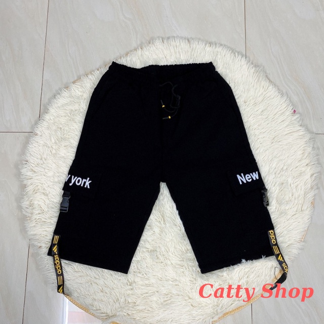 Quần umi tuổi teen nam, lưng thun dây rút túi hộp cá tính năng động từ 45 - 55 kg, Catty shop