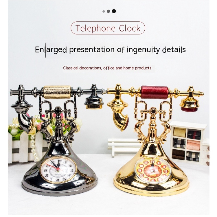 Đồng Hồ Báo Thức Điện Thoại Kiểu Cổ Điển Dùng Làm Quà Tặng Cho Học Sinh