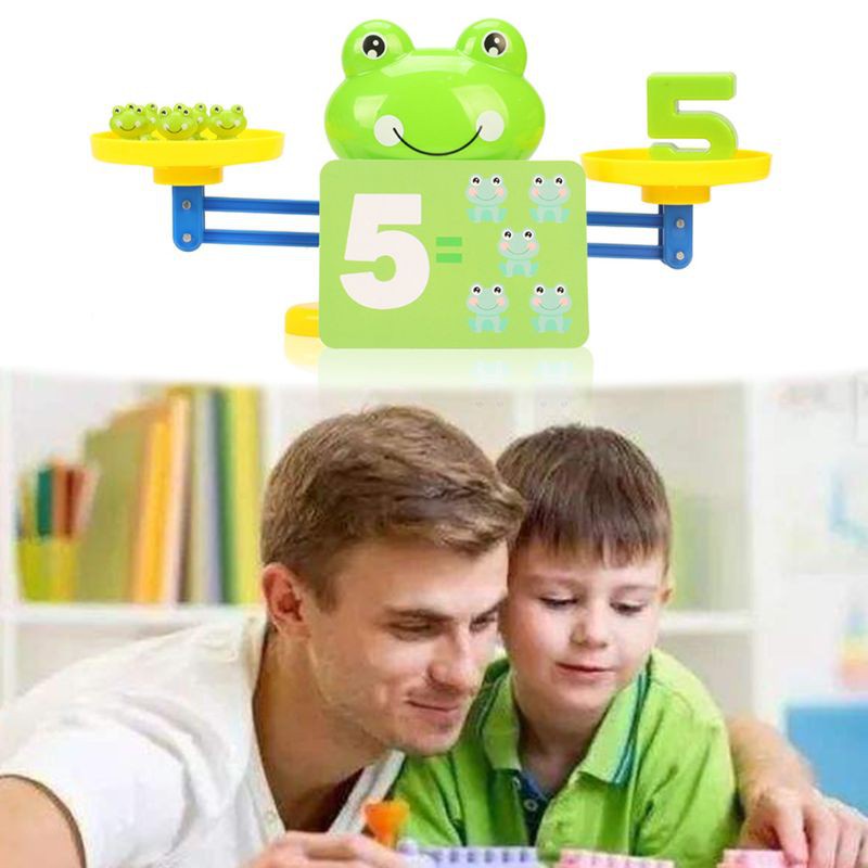 WMMB Cool Math Game, Frog Balance Counting Toys for Boys &amp; Girls Educational Number Toy Fun Children's Gift STEM Learning Age 3+