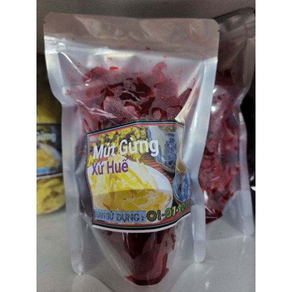 Gừng đỏ Út Đẩu nguyên chất 100% 1kg -date mới 2024
