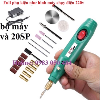 máy khoan cắt gỗ nhựa mini hay máy mài khắc mini k001 -201