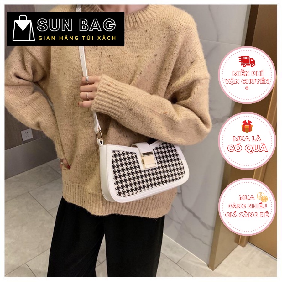 Túi xách nữ đeo chéo, túi đi chơi, đi học, da đẹp, thời trang cao cấp size 22cm SB092