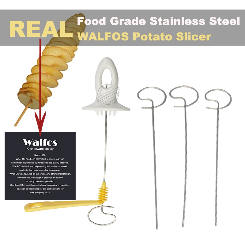 Walfos Stainless Steel +Plastic Twisted Potato Slice Cutter Spiral