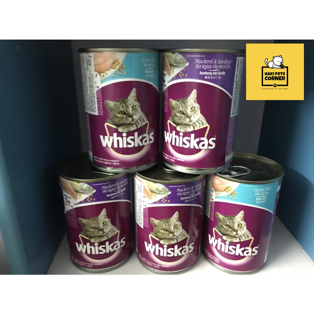 Thức ăn cho mèo pate Whiskas lon 400g