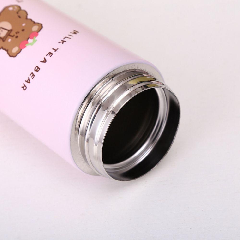 YIYU Bình Nước Giữ Nhiệt 350 / 450ml In Hình Gấu Dễ Thương Thời Trang Cho Bé