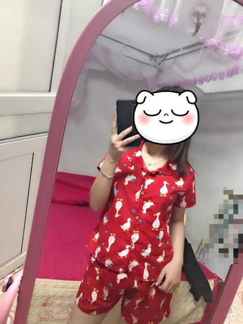 ĐỒ BỘ PIJAMA ĐÙI FREESIZE VẢI KATE THÁI (HÌNH THẬT KÈM VIDEO SHOP) | BigBuy360 - bigbuy360.vn