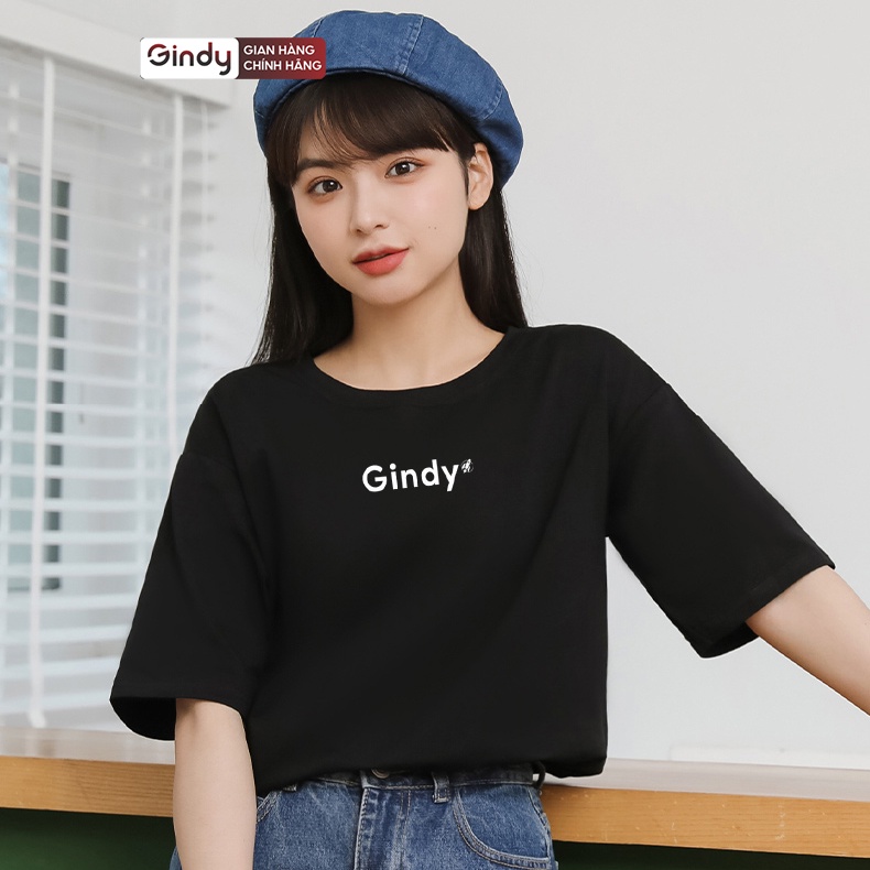 Áo thun tay lỡ unisex 100% cotton mát phông form rộng cổ tròn nam nữ 4 màu xanh lá mẫu mới 2022 local brand GINDY A071