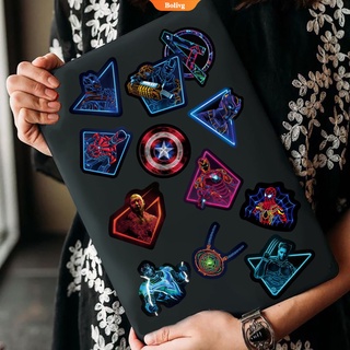 Bộ 50 Miếng Dán Dạ Quang Hình Siêu Anh Hùng Marvel Chống Thấm Nước Trang Trí Ván Trượt/Laptop/Điện Thoại Trẻ Em