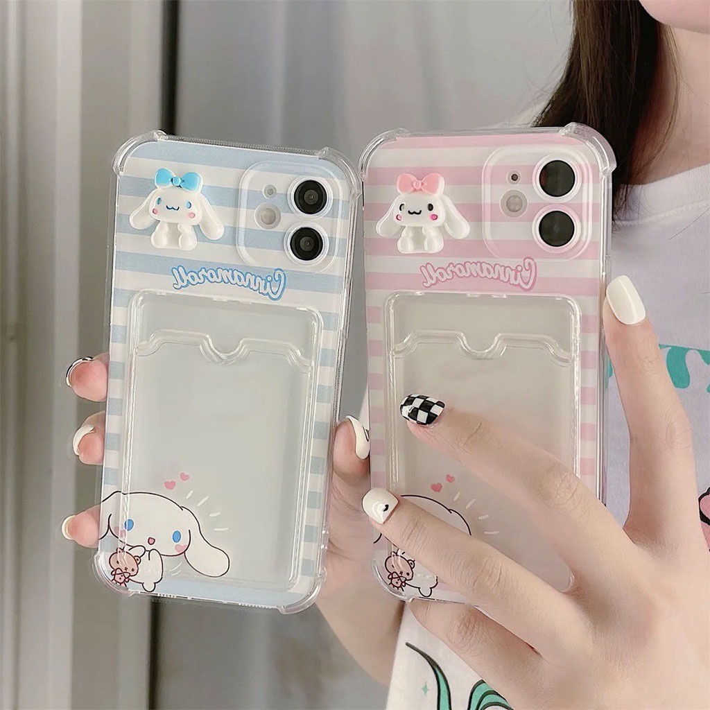 Ốp Điện Thoại Trong Suốt Hình 3D Cho iPhone 12 13 11 Pro Max X Xs Max Xr 7 8 Plus