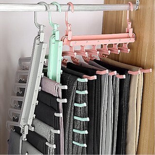 Móc treo quần áo đa năng tiết kiệm không gian 6 móc