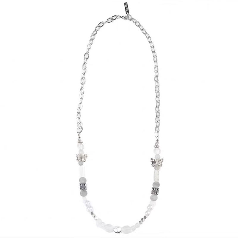 Dây Chuyền Mặt Hình Bươm Bướm Phong Cách Hip Hop Cá Tính