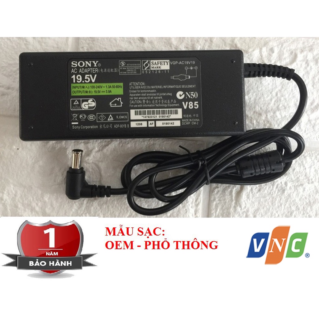 Sạc Adapter Tivi Sony 19.5V 3.9A - New 100% BH 12 tháng