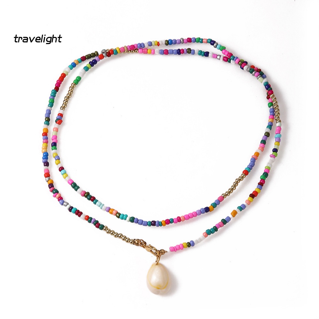 (Travelight) Vòng cổ Hai Lớp Handmade Thanh Lịch Cho Nữ