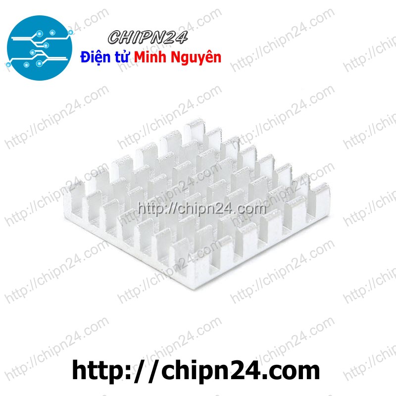 [2 CÁI] Tản nhiệt TN18 25x25x5MM TRẮNG