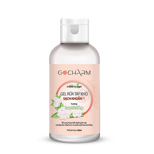 Gel rửa tay khô diệt khuẩn hiệu quả hương hoa trà trắng GOCHARM Instant Hand Gel 50ml