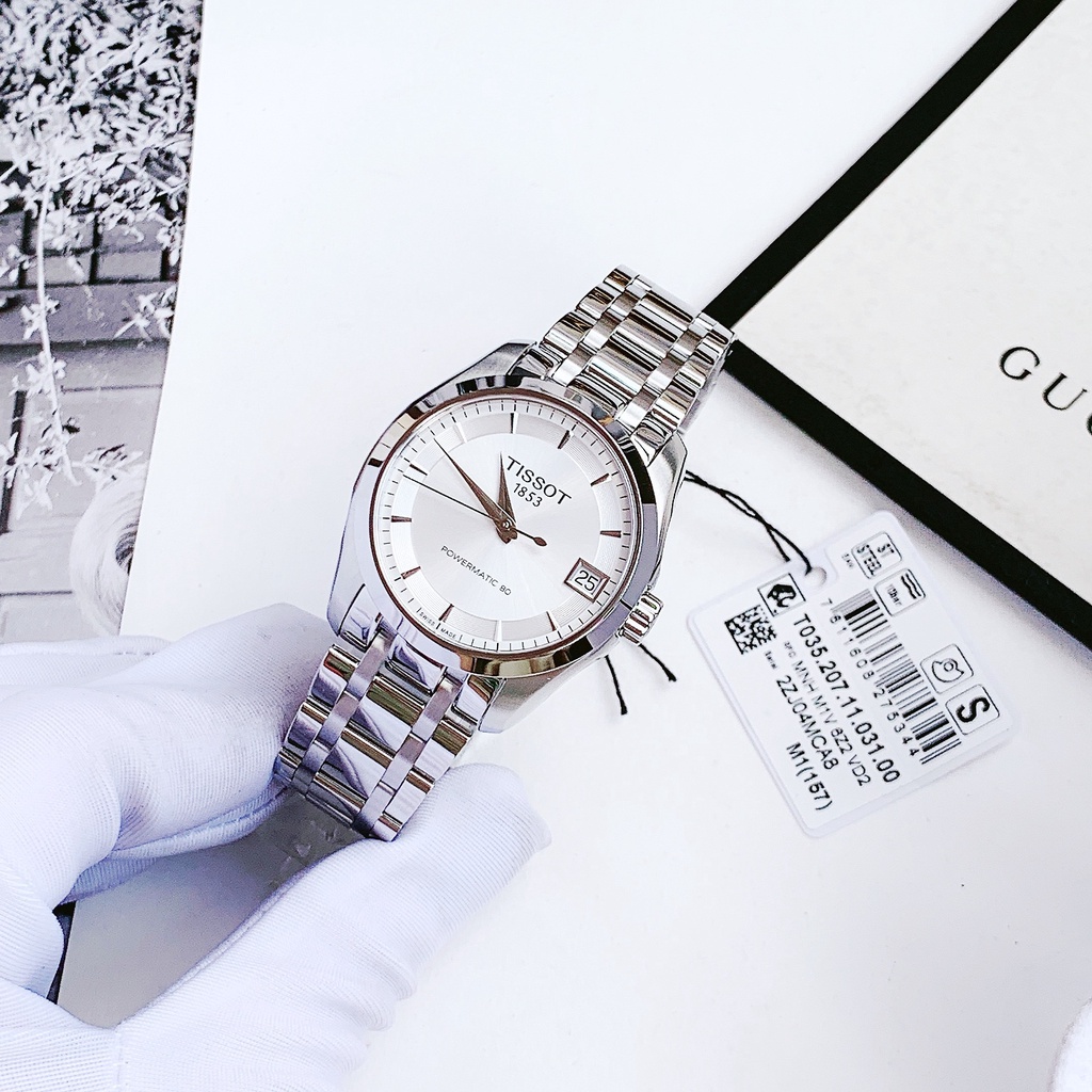 Đồng hồ nữ dây thép Tissot Couturier Powermatic 80 T035.207.11.031.00