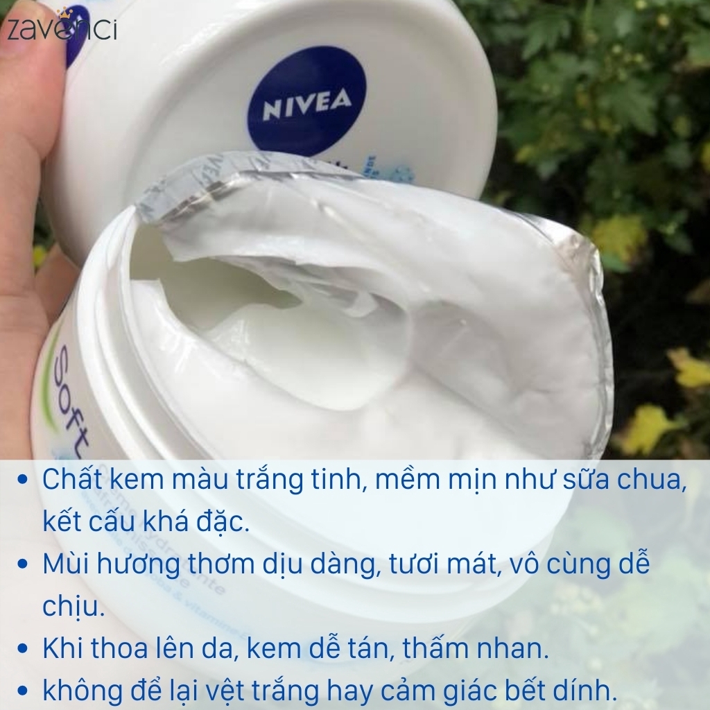 Kem dưỡng ẩm NIVEA Soft dành cho cả da mặt và thân thể giúp cấp ẩm cho da (200ml)