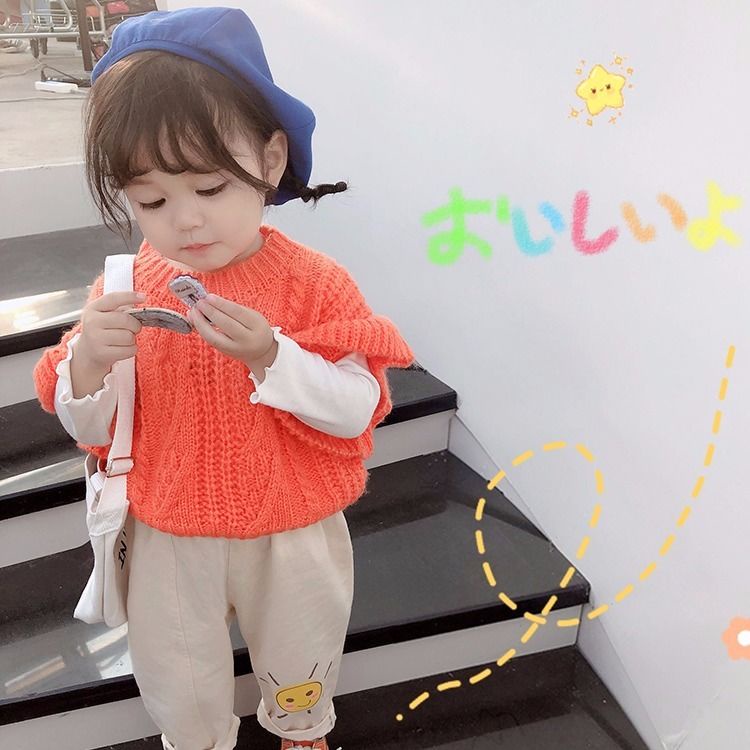 Áo Len Trẻ Em Mới Dệt Kim Hàn Quốc