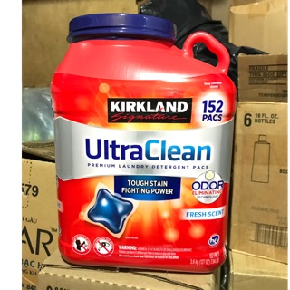 Viên giặt quần áo Kirkland kháng khuẩn Kirkland Signature Ultra Clean 152 Pacs