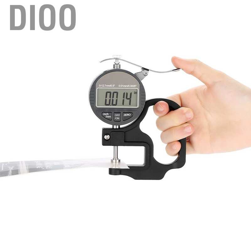 Máy Đo Độ Dày Điện Tử Dio 0-12.7mm Với Màn Hình Lcd 0.01mm Đa Năng