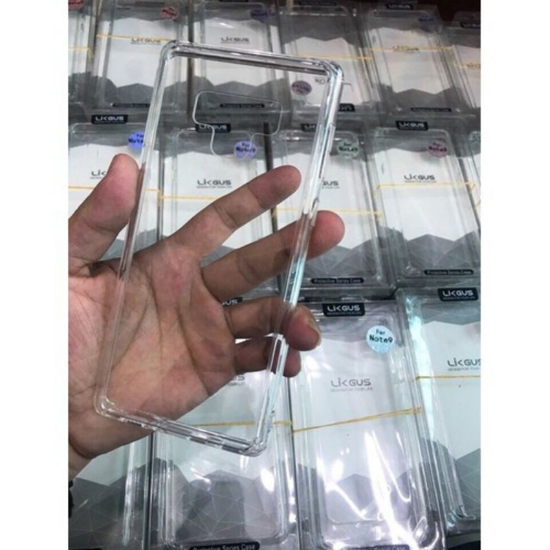 Ốp lưng trong suốt hiệu LIKGUS samsung Note 9 không ố vàng.