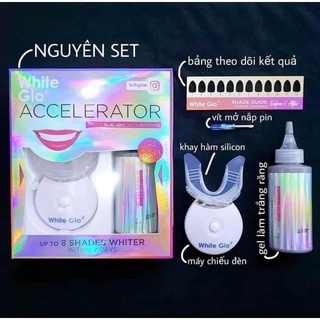 Set trắng răng White Glo White