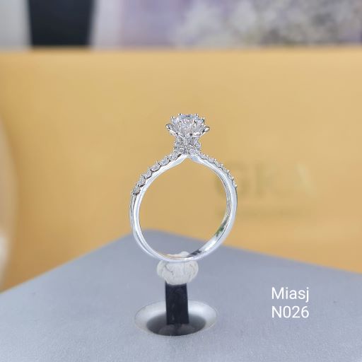 Nhẫn  bạc Ý S925 MiASJ N026 nữ nạm đá cao cấp, sang trọng