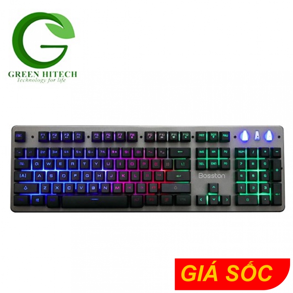 Phím Chuyên Game LED Bosston R600-Đèn LED Nền