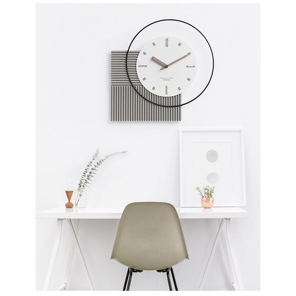 Đồng hồ treo tường EMITDOOG tối giản 3 màu phong cách Minimalism
