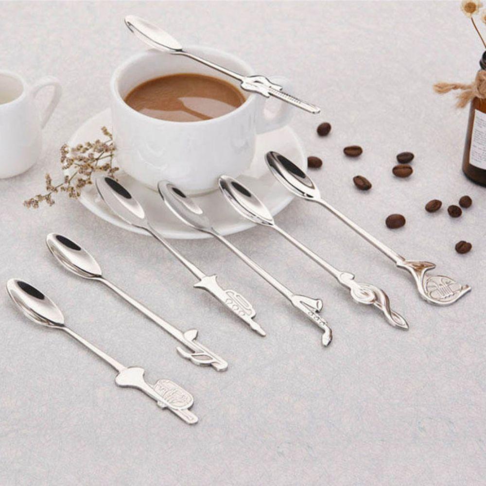 Muỗng Cà Phê Bằng Thép Không Gỉ Hình Nốt Nhạc