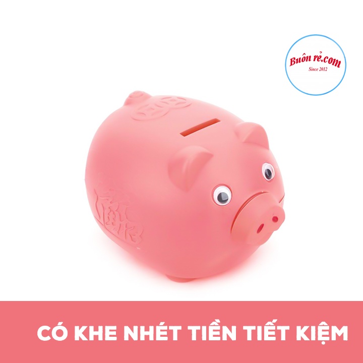 Lợn nhựa tiết kiệm tiền cho bé 3 size Việt Nhật (2980/2981/2982), Ống heo đựng tiền ngộ nghĩnh đáng yêu -br 01506