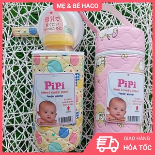 Bình ủ sữa đơn/đôi cổ rộng pipi 300ml