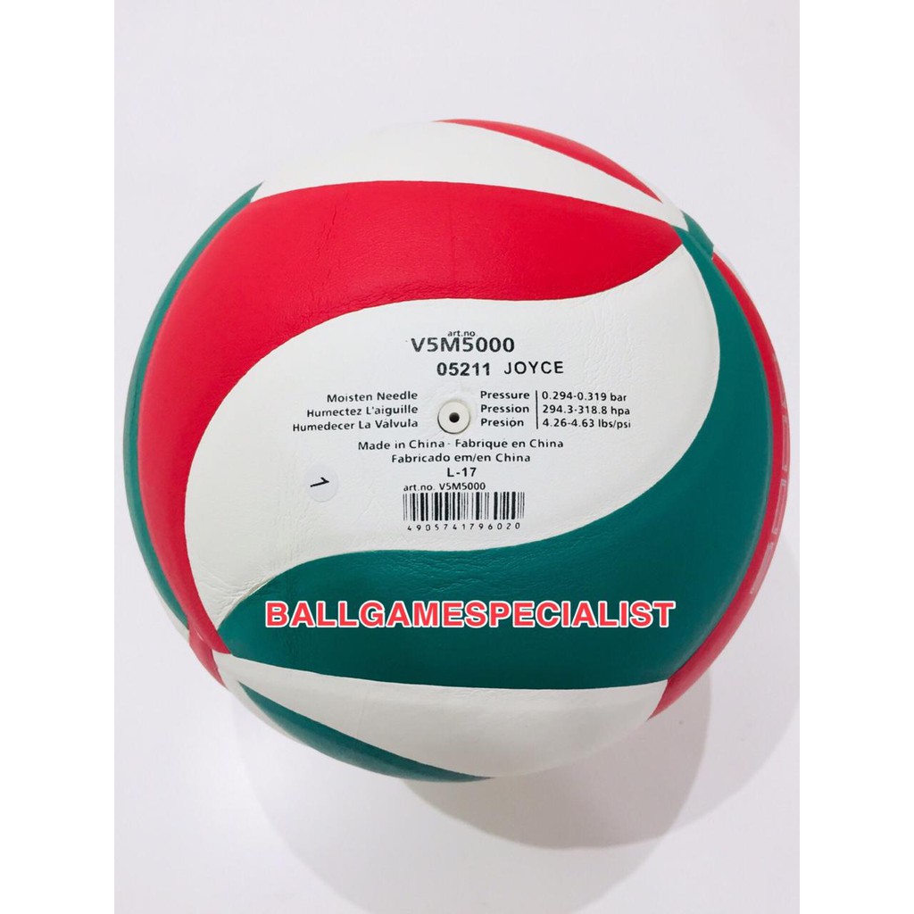 Quả Bóng Chuyền Volley Volley Molten V5m 5000 Bằng Da Pu Cao Cấp