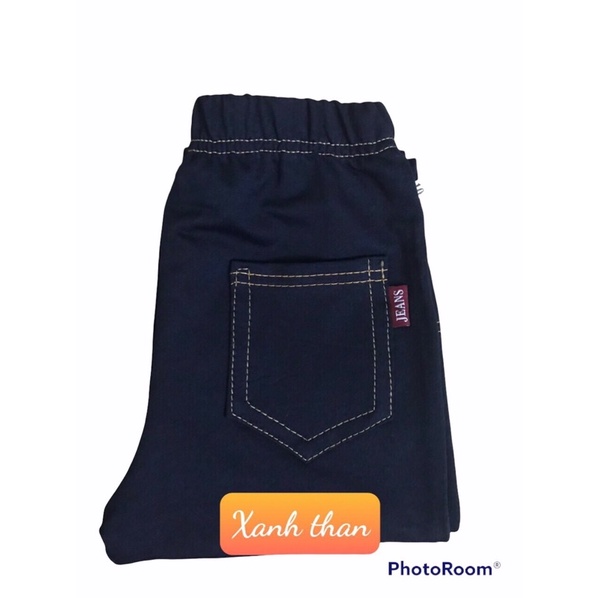 Quần dài giả jean sz nhí 8-19kg( 8 tháng-5 tuổi), chất mềm, dày vừa, co dãn nhẹ, mặc hè hoặc thu cho bé trai, bé gái