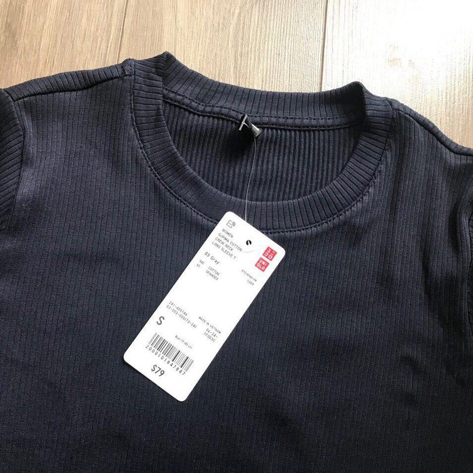 [FREESHIP] ÁO thun GÂN TAY LỬNG xuất dư UNI