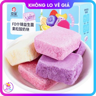[LOẠI NGON] Viên sữa chua khô hoa quả, sữa chua trái cây sấy ăn kèm ngũ cốc sữa chua