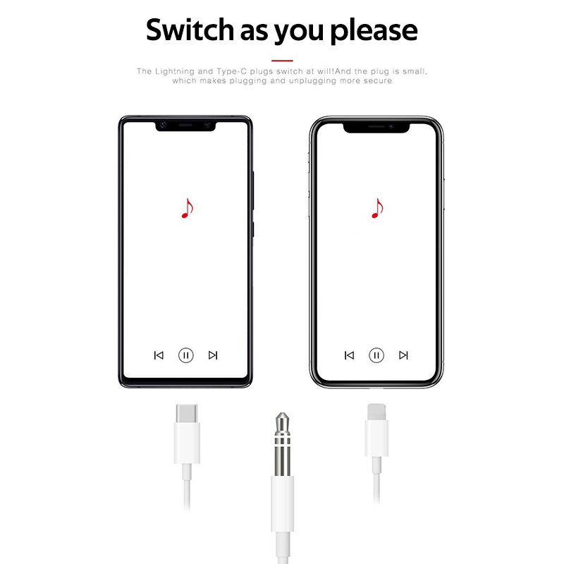 Giắc cắm chuyển đổi TBTIC từ type C sang 3.5mm