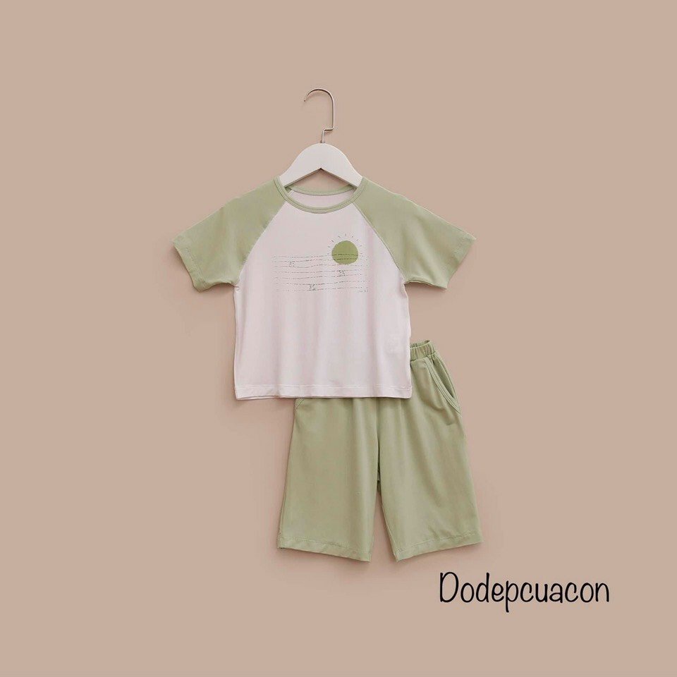 NousKids Bộ quần áo cộc tay cho bé trai bé gái Size từ 2 đến 6 tuổi