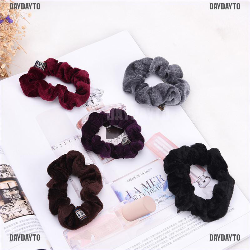 Dây Buộc Tóc Đuôi Ngựa Bằng Nhung Co Giãn Cho Nữ