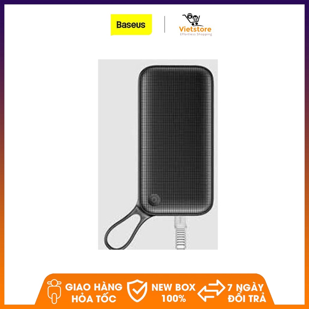 Pin dự phòng thương hiệu Baseus (PPKC) ( Đen) cao cấp dung lượng 20000mAh công nghệ sạc nhanh cổng PD 3.0 sạc 2 chiều