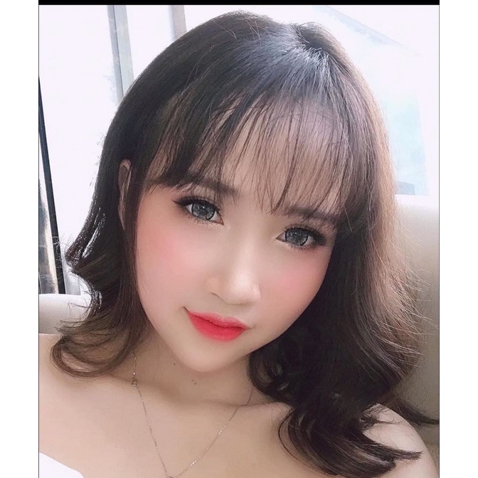 Lens mắt XÁM TÂY hàn quốc long lanh vân đá kèm khay đơn