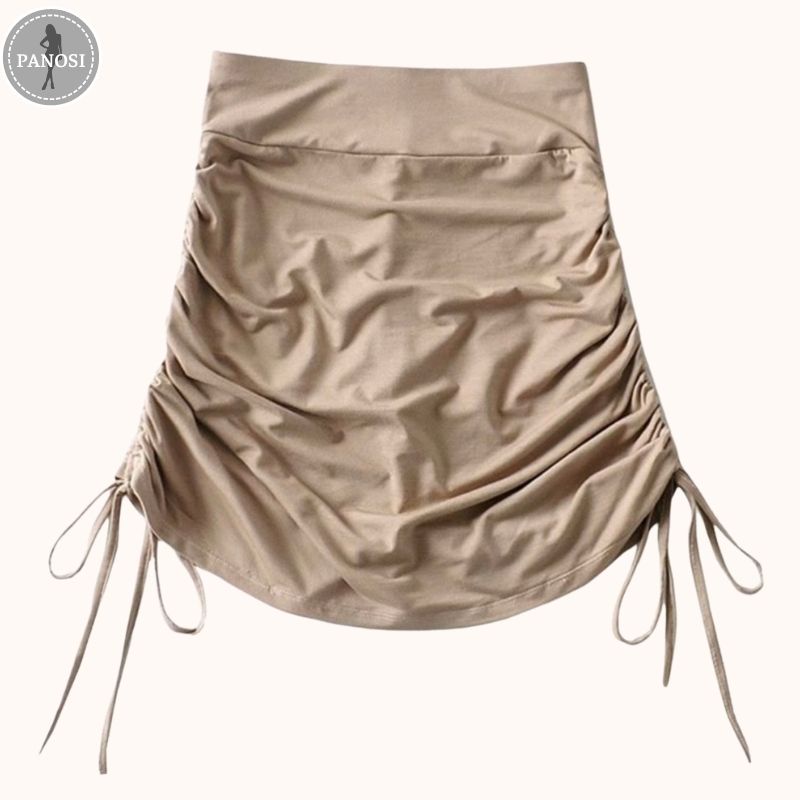 Chân váy nữ ngắn rút dây quyến rũ PANOSI chất thun lạnh hàng Quảng Châu - MÃ CV502 | BigBuy360 - bigbuy360.vn