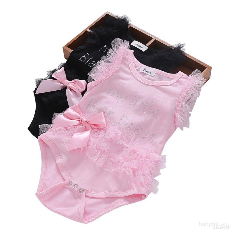 Áo liền quần Cotton In HọA TiếT Dễ Thương Cho Bé GáI