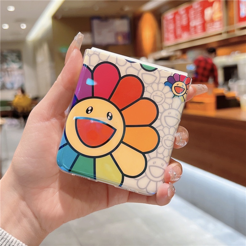 Ốp Điện Thoại Nắp Gập Chống Sốc Chống Va Đập In Họa Tiết Hoa Dễ Thương Dành Cho Samsung Galaxy Z Flip 4 Z Flip 4 Zflip4 Z Flip 4 Z Flip 4