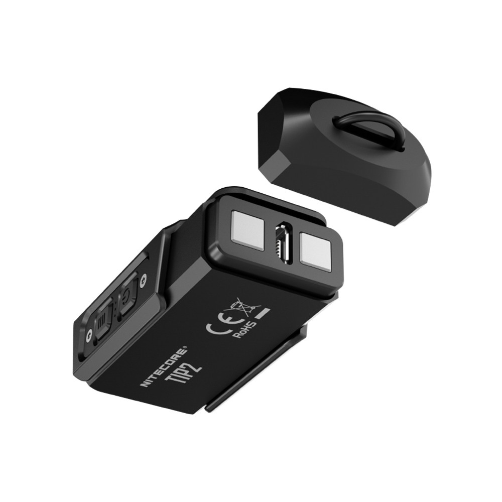 Đèn pin từ tính NITECORE TIP2 siêu sáng sạc USB kèm móc khóa