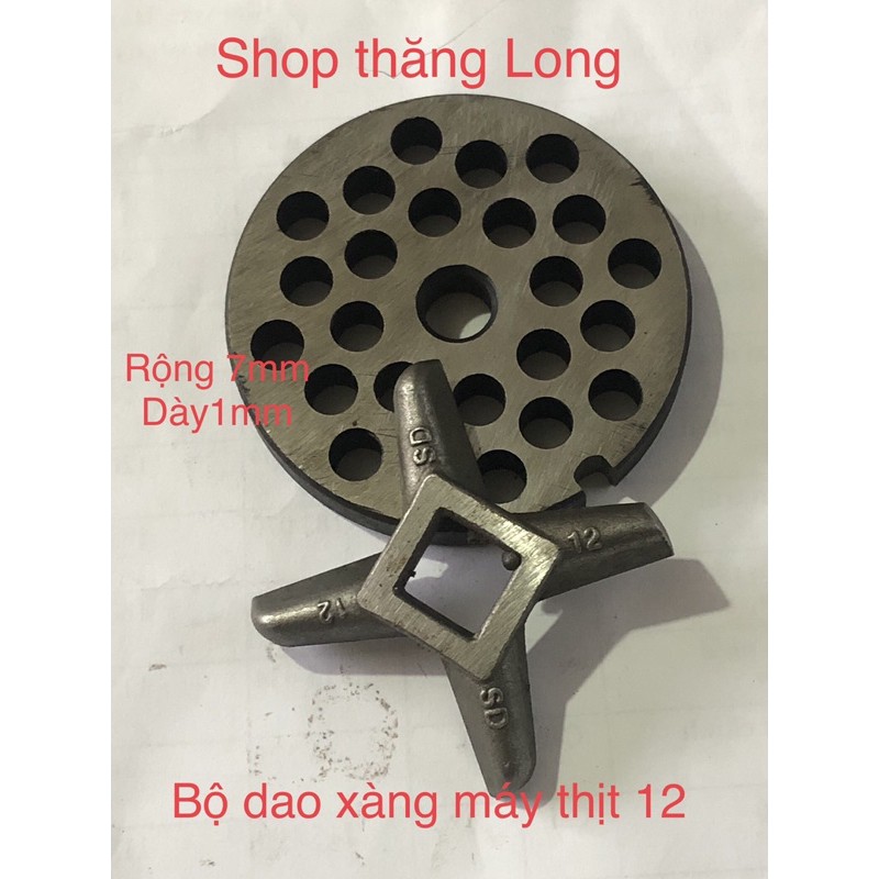 Bộ dao xàng máy đùn thịt đầu đùn thịt 12 bằng thép