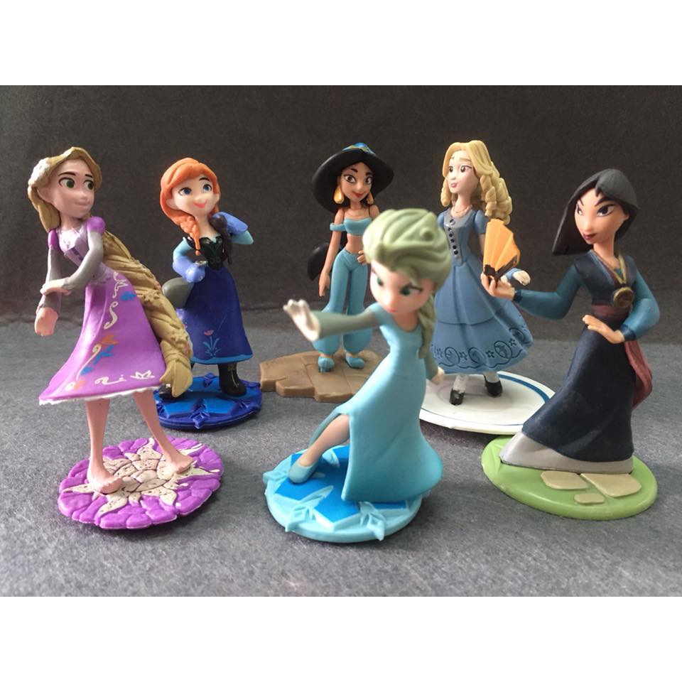 Đồ chơi mô hình,đóng vai,sưu tầm,nhập vai an toàn cho trẻ,set mô hình công chúa trong phim hoạt hình Disney,ảnh thật