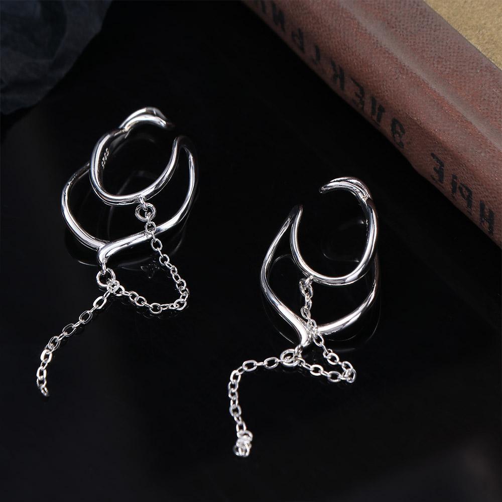 Bông Tai Dạng Kẹp Không Cần Xỏ Lỗ Phong Cách Retro Dành Cho Nữ