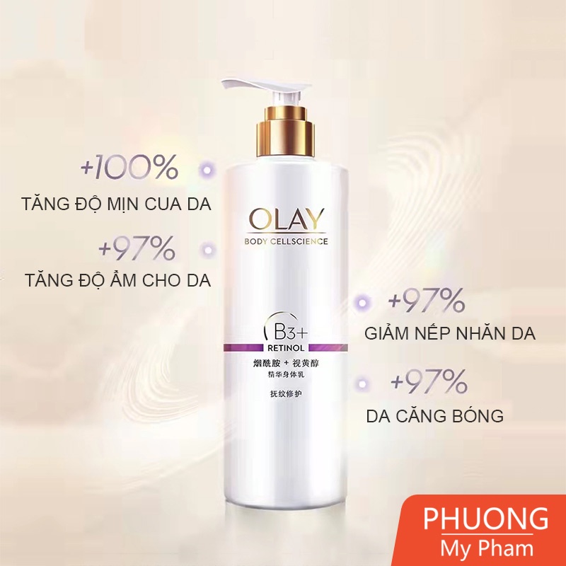 Dưỡng Thể OLAY Retinol B3 Dưỡng Trắng 250ml 65ml (OL001)