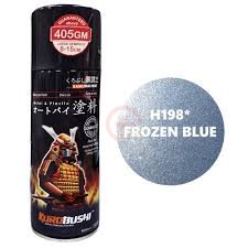 H198 _ Chai sơn xịt sơn xe máy Samurai H198 màu xanh băng giá, xanh nhạt Honda FROZEN BLUE  giá rẻ, uy tín